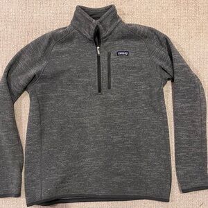 Patagonia Men's Large Gray Quarter-Zip Sweater